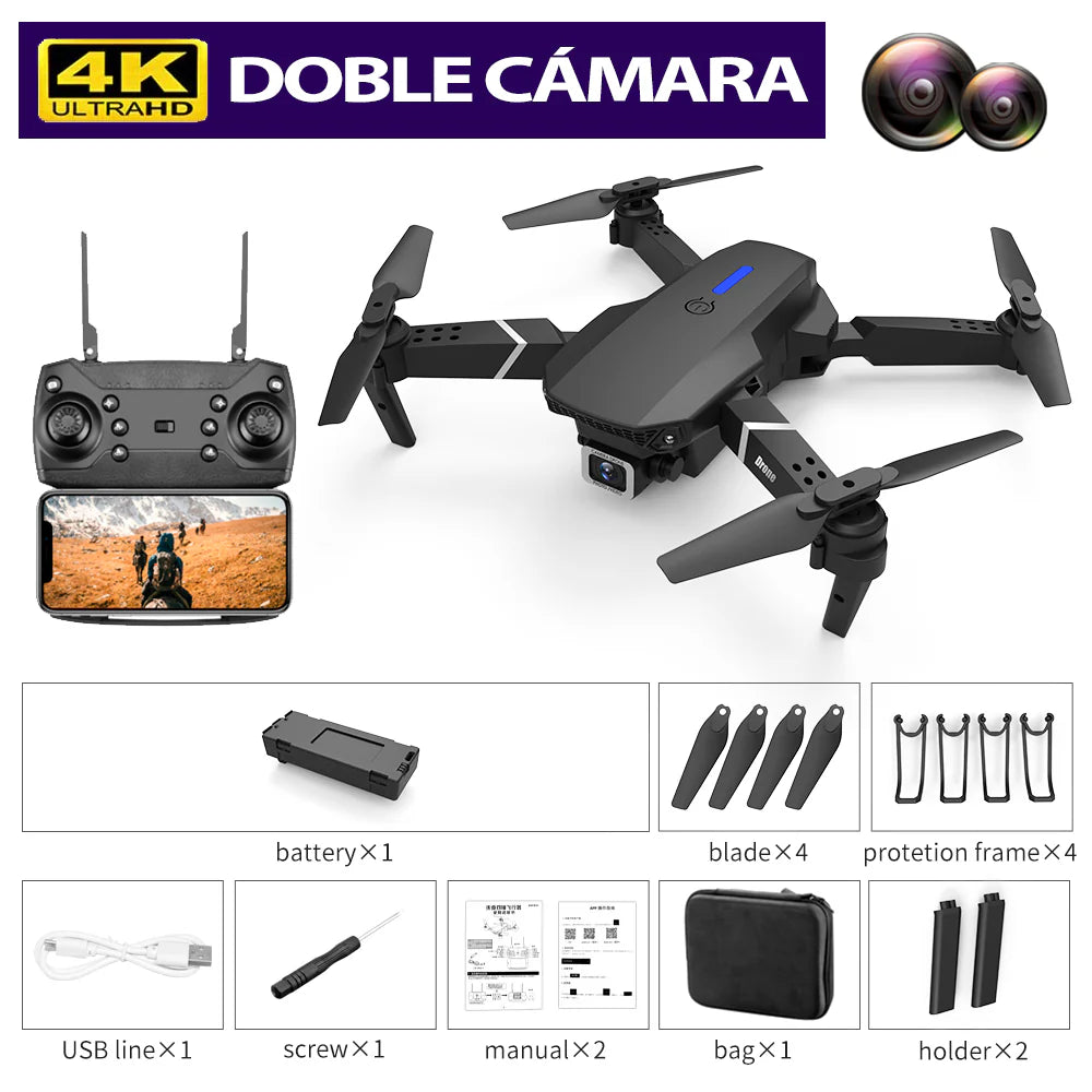 Dron 4K Pro con Doble Camara - NovaSky™